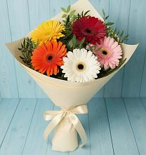 Букет цветов из:  Герберы в Ханты-Мансийске