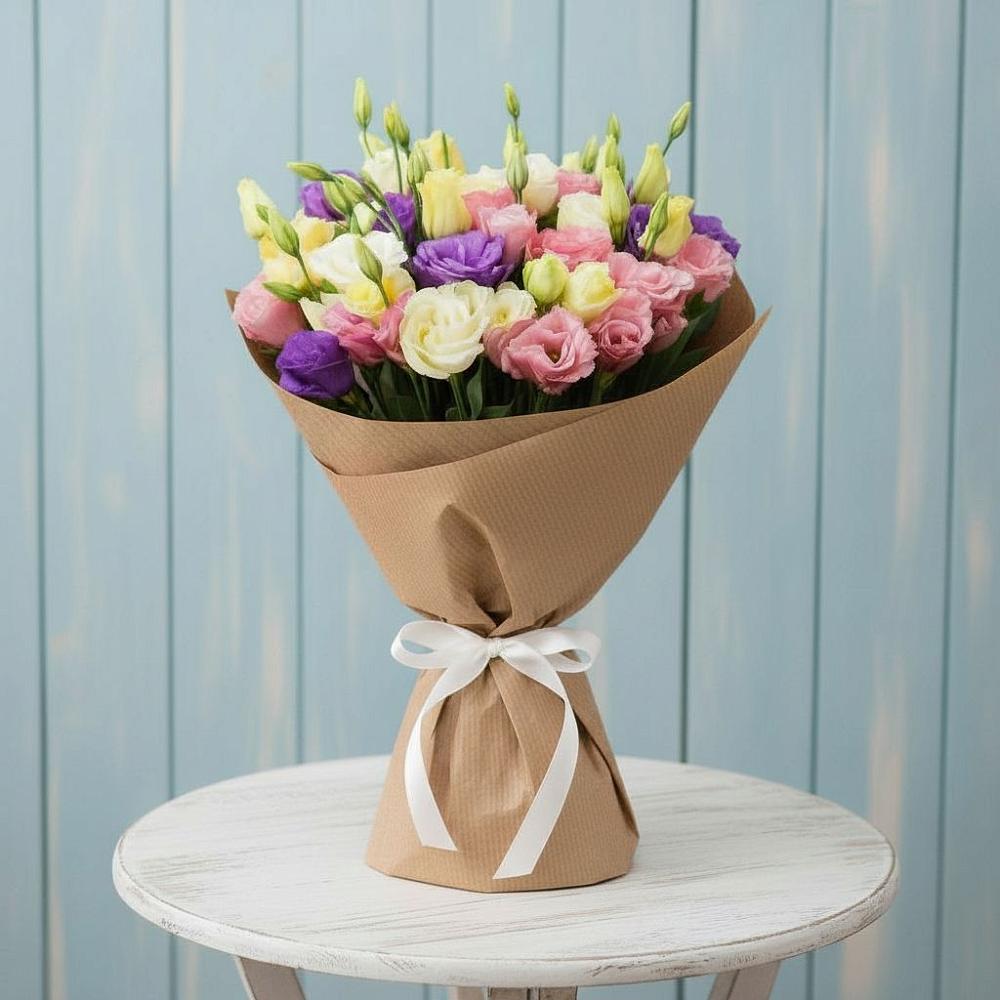 Букет цветов из: Лизиантусы в Ханты-Мансийске