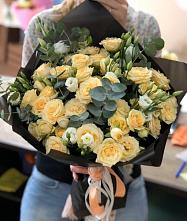 Букет цветов из:  Розы и Лизиантусы #REPLACE_PRED# Ханты-Мансийске