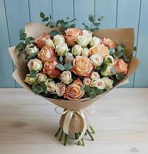 Букет цветов из:  Альстромерии и Розы #REPLACE_PRED# Ханты-Мансийске